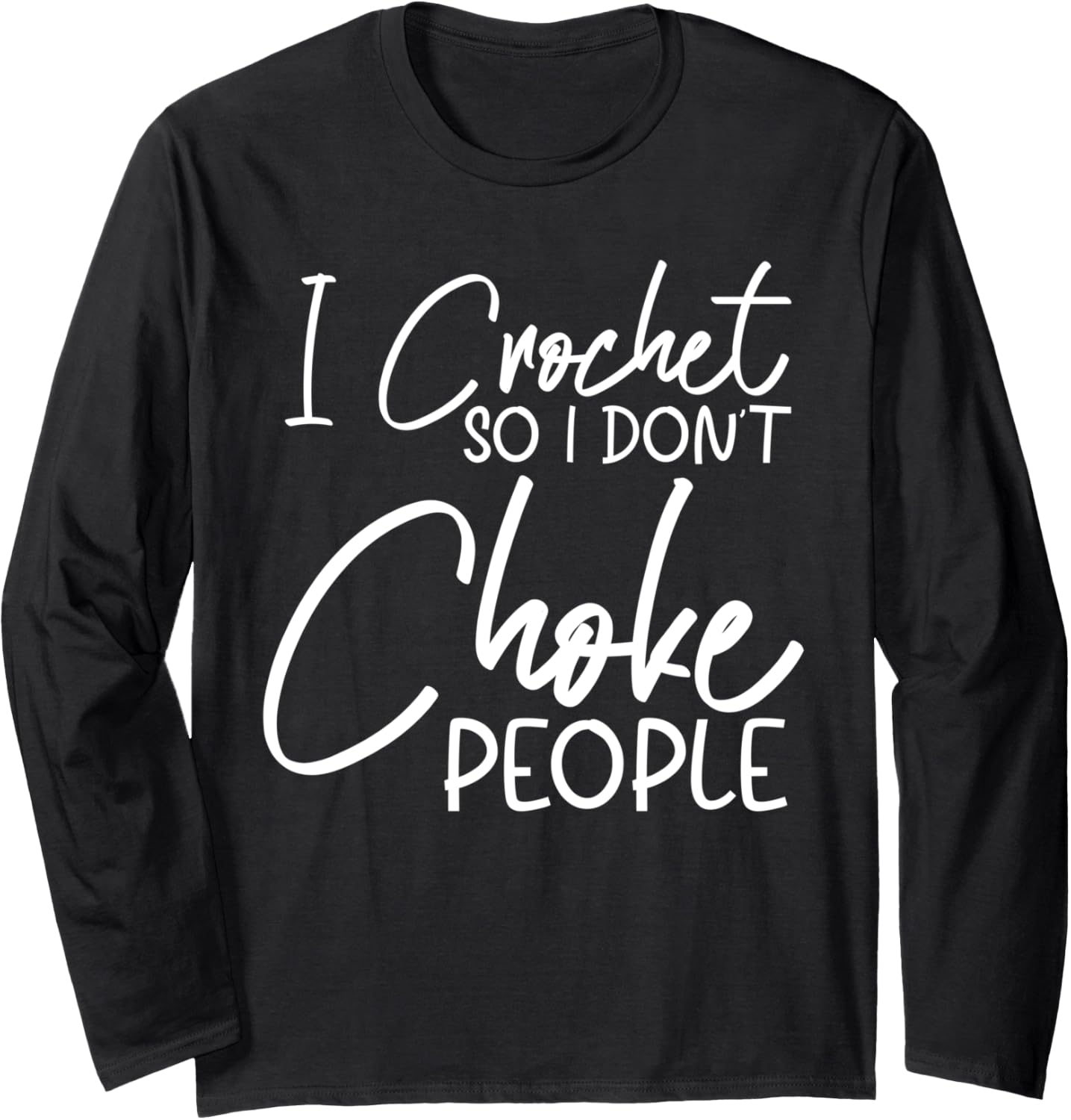 I Crochet. Peace Love Crocheting. Knitting Crocheting. Yarn Long Sleeve Yarn Supply | High Search Volume | Perfect fo...
