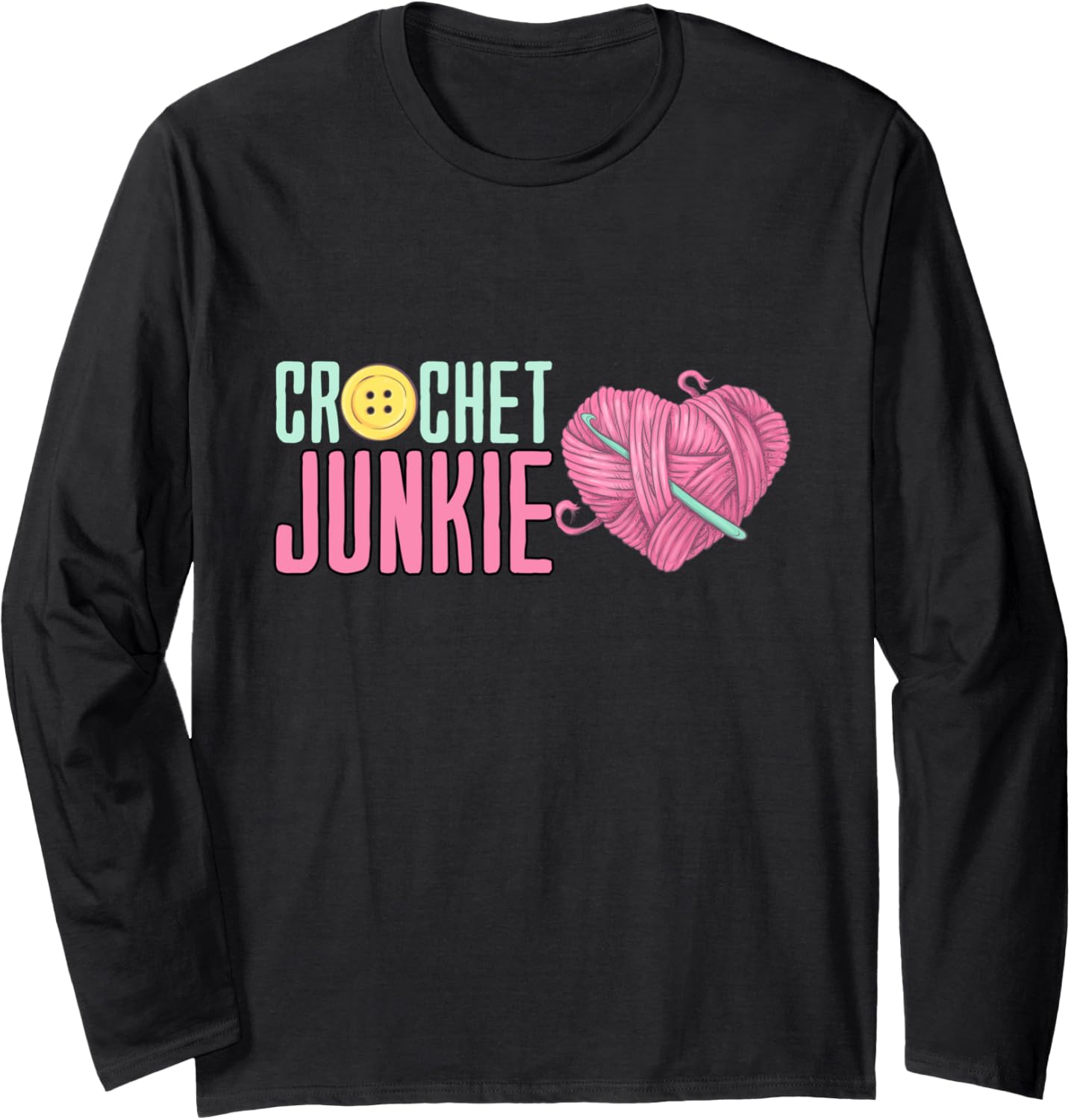 Crochet Junkie - Yarn Lover Long Sleeve Yarn Supply | High Search Volume | High CTR Title