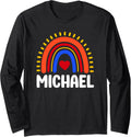 I Love Michael Cute Michael Rainbow for Men and Women Long Sleeve Apparel | US Best Seller