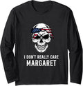 I Don't Really Care Margaret American Flag Funny JD Vance Long Sleeve Apparel | Trending 2025