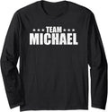 Michael Surname Family Birthday Michael Lastname Couple Long Sleeve Apparel | Everyday Casual Wear