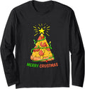 Merry Crustmas Christmas Pizza Maker Long Sleeve Apparel | Trending 2025 | Perfect Gift Idea