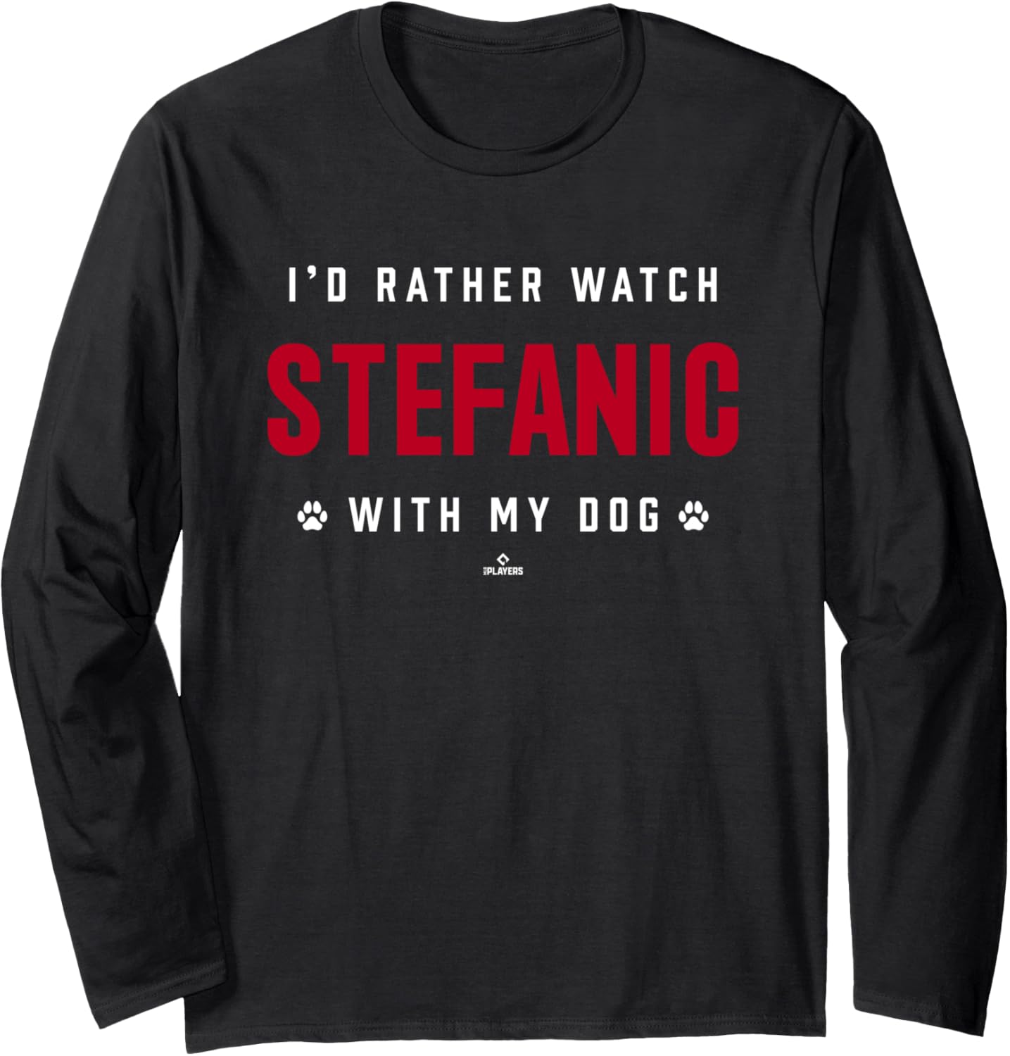 With My Dog Michael Stefanic Los Angeles Baseball MLBPA Long Sleeve Apparel | US Best Seller