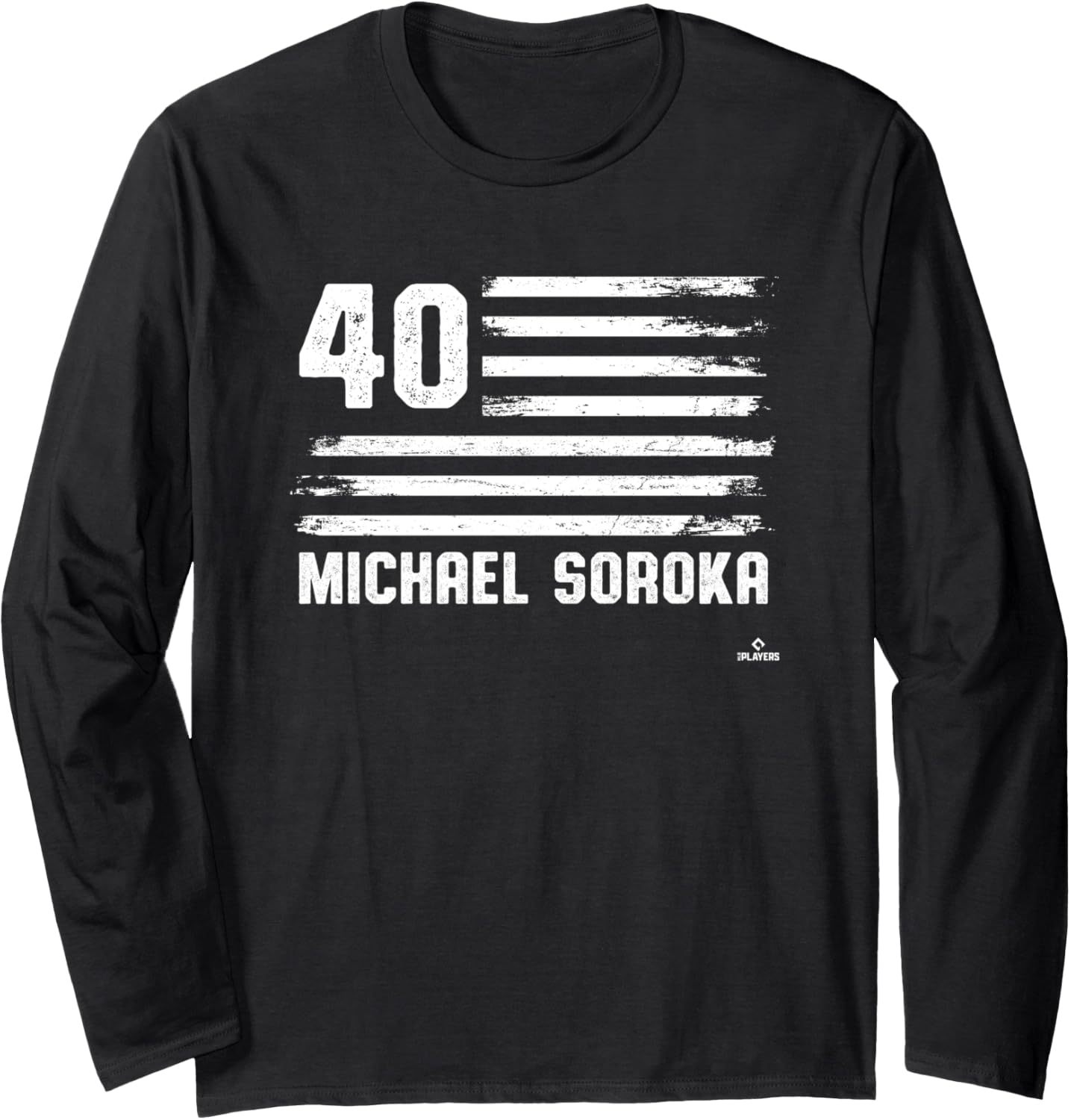 Flag Stripes Michael Soroka Chicago Baseball MLBPA Long Sleeve Apparel | US Best Seller