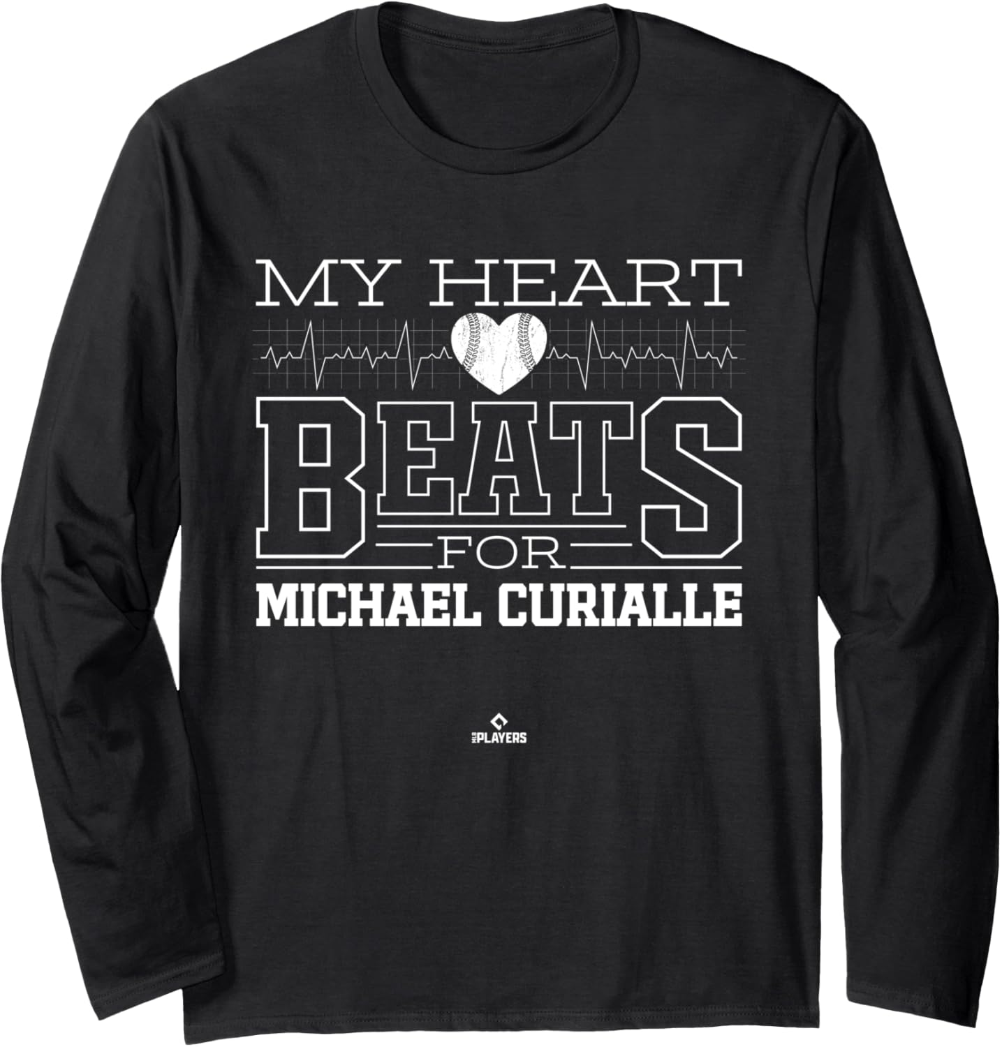 My Heart Beats for Michael Curialle Prospect Baseball Fan Long Sleeve Apparel | Premium Quality