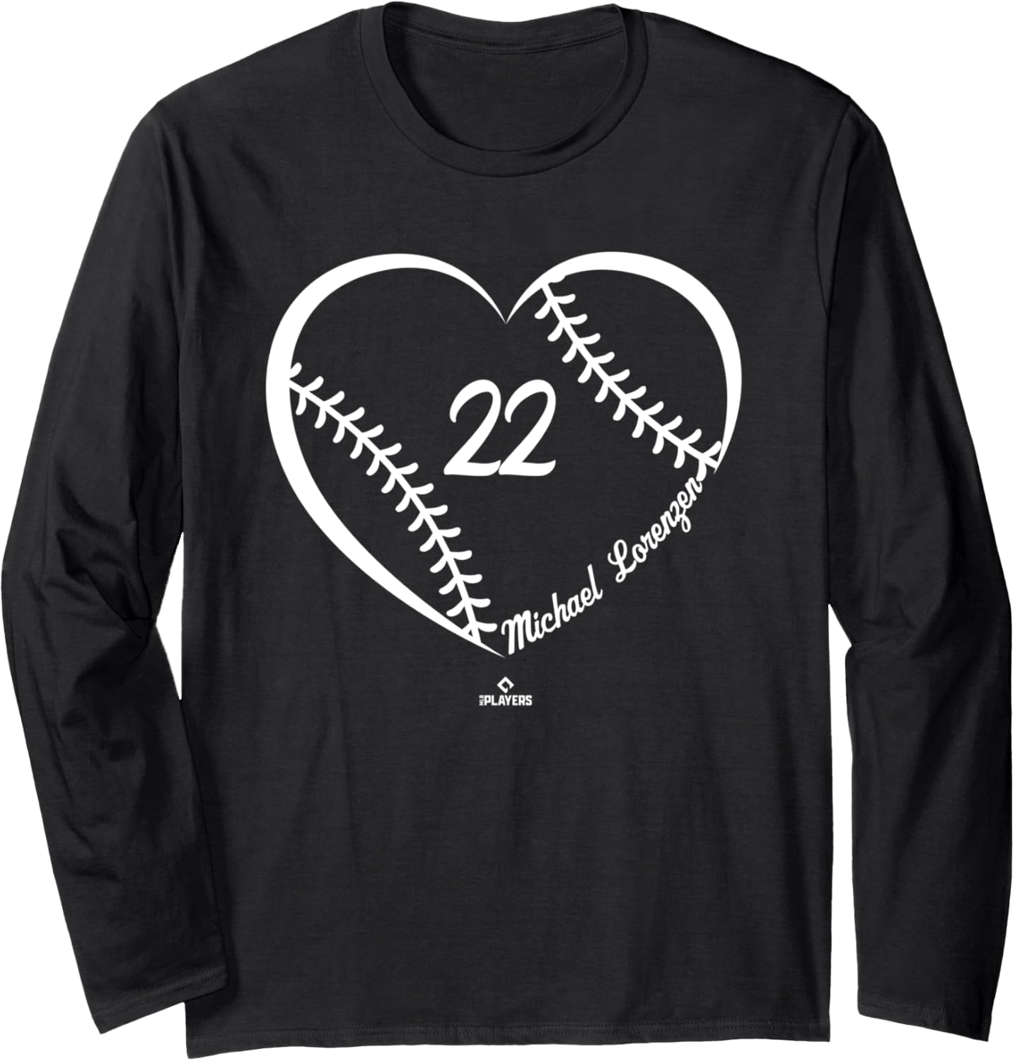 Baseball Heart Number Michael Lorenzen MLBPA Long Sleeve Apparel | Viral Streetwear Style