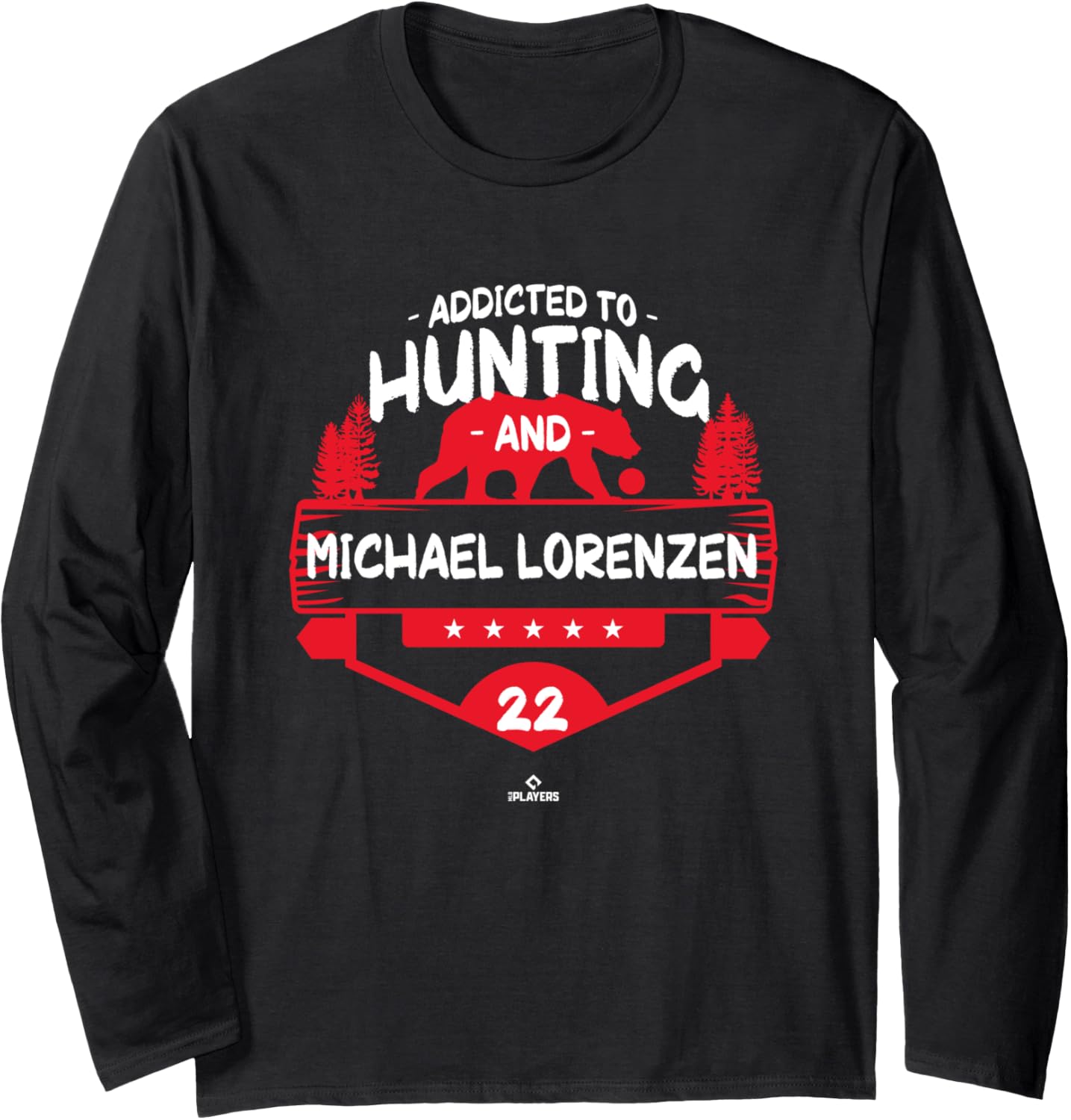 Bear Hunting and Michael Lorenzen Philadelphia MLBPA Long Sleeve Apparel | Perfect Gift Idea