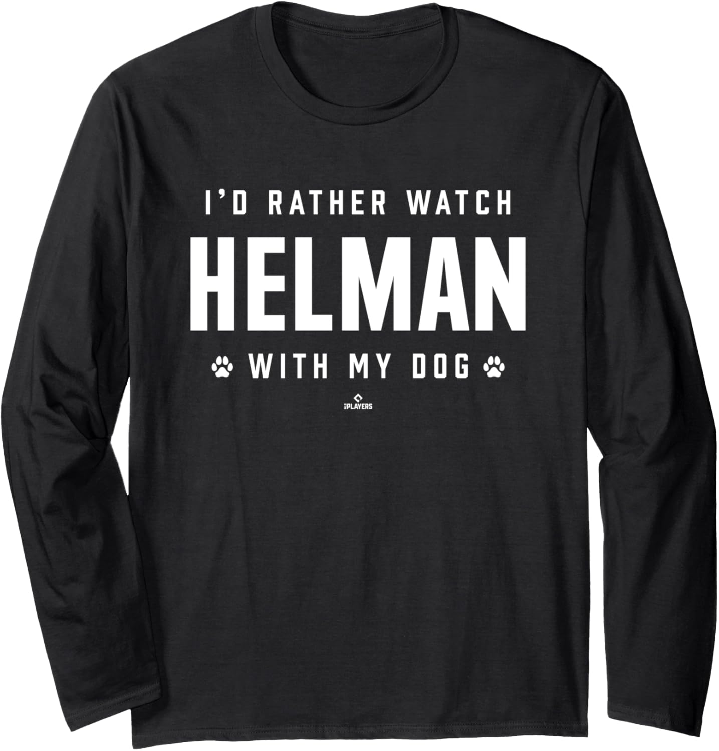 With My Dog Michael Helman Minnesota Baseball MLBPA Long Sleeve Apparel | Everyday Casual Wear
