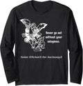 Never Go Out Without Your Wingman Saint Michael Long Sleeve Apparel | Viral Streetwear Style