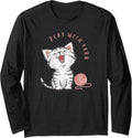 Play With Yarn, Cute Kitten, Yarn Lover, Cat Lover, Knitter Long Sleeve Yarn Supply | Premium Quality | Perfect for C...
