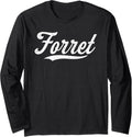 Distressed Script Michael Forret Prospect Baseball Fan Gear Long Sleeve Apparel | Perfect Gift Idea
