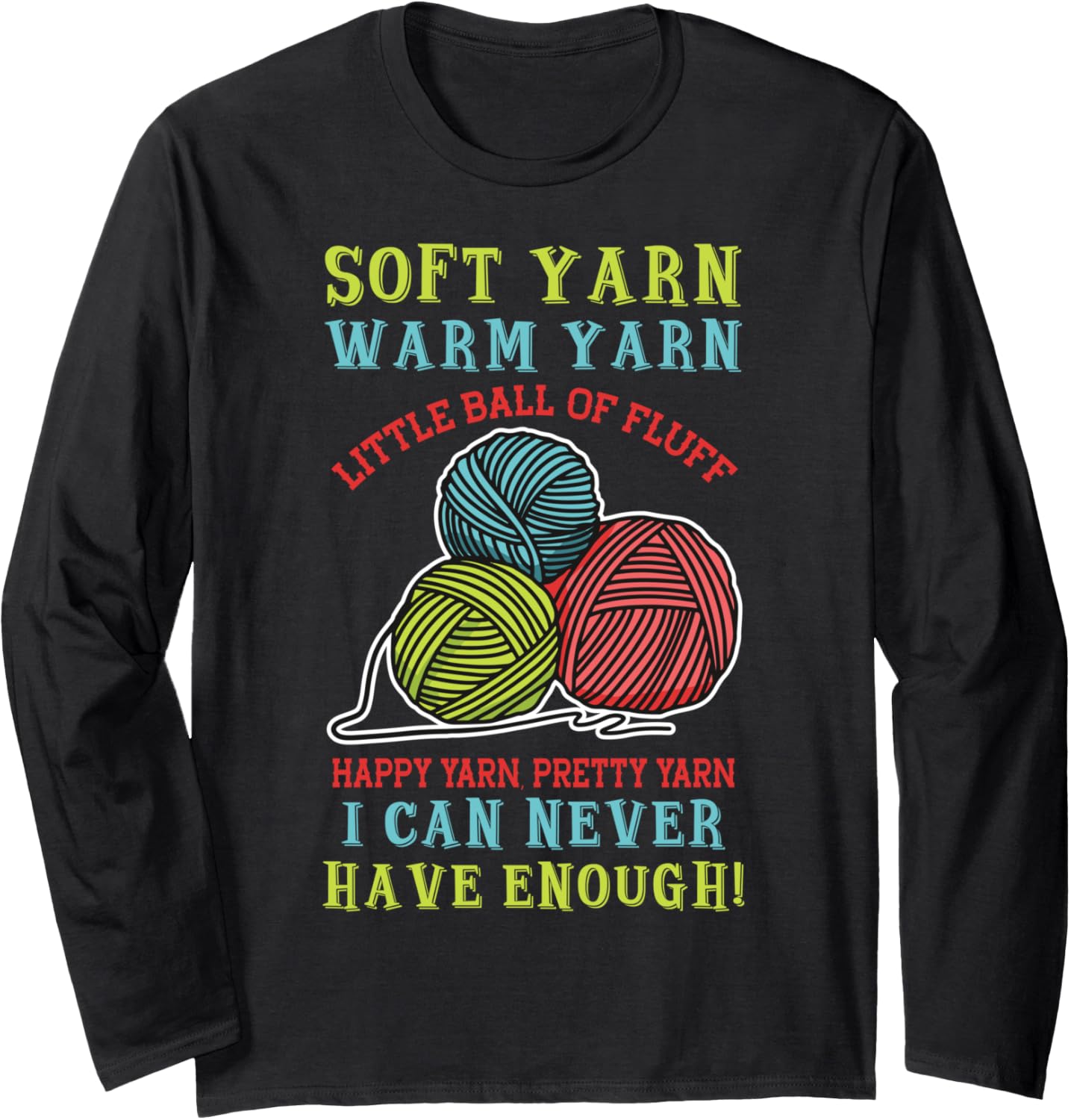 Crocheter crocheting knitting outfit for women funny yarn Long Sleeve Yarn Supply | Premium Quality | Customer Favorite