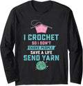 Funny Crochet Yarn Quilting Knitting Long Sleeve Yarn Supply | Viral US Pick | Best Seller Choice