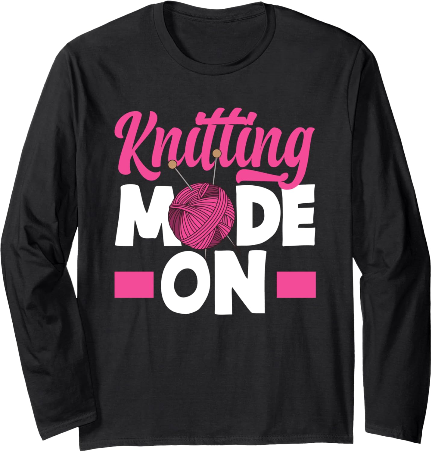 Knitting Mode On Yarn Needles Knitter Grandma Long Sleeve Yarn Supply | Viral US Pick | Customer Favorite