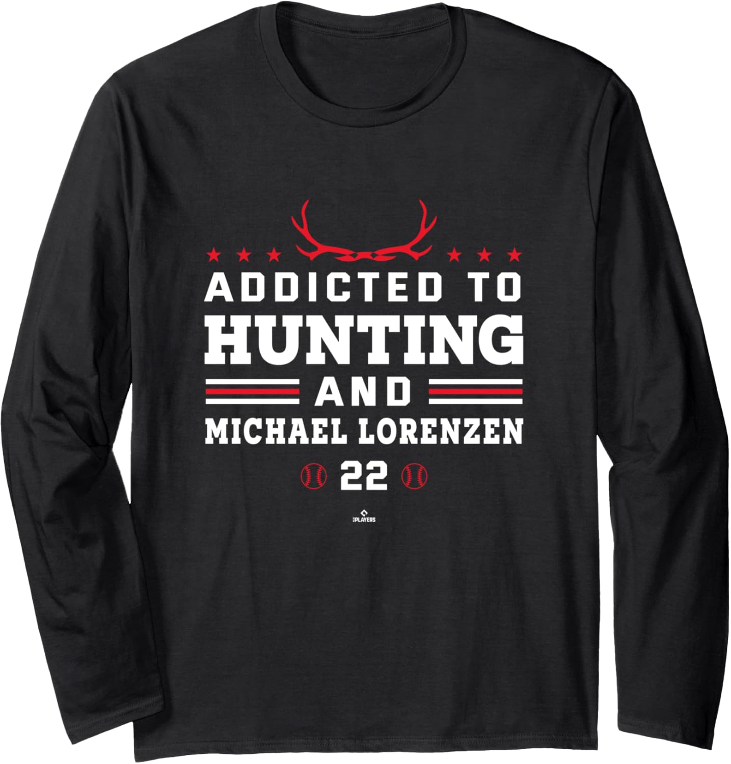 Deer Hunting and Michael Lorenzen Philadelphia MLBPA Long Sleeve Apparel | Perfect Gift Idea