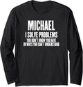 Funny Sarcastic First Name Michael Long Sleeve Apparel | Viral Streetwear Style