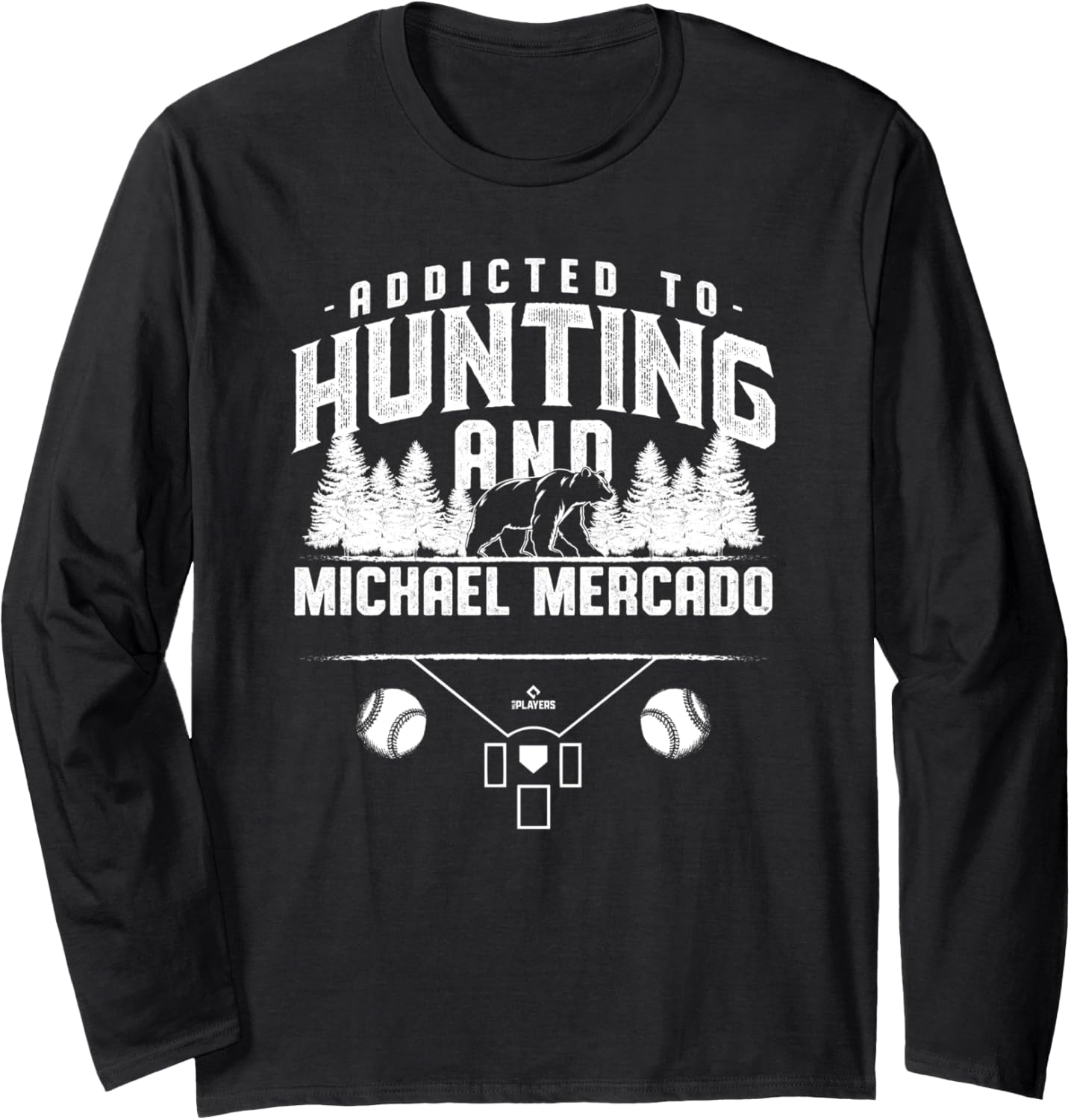 Bear Hunting and Michael Mercado Prospect Baseball Fan Gear Long Sleeve Apparel | Perfect Gift Idea