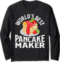 World's Best Pancake Maker - Funny Pancake Maker Long Sleeve Apparel | Trending 2025 | Comfort Daily Wear