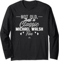 Classic Fan Michael Walsh Prospect Baseball Fan Gear Long Sleeve Apparel | Everyday Casual Wear