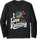 I Love Knitting Yarn Ball Passion Long Sleeve Yarn Supply | Viral US Pick | Best Seller Choice