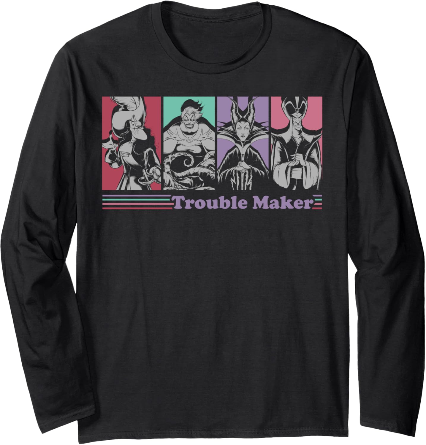 Disney Villains Trouble Maker Panels Long Sleeve Apparel | Best Seller Pick | Must-Have Style