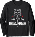 Cat Lovers for Michael Mercado Philadelphia Baseball MLBPA Long Sleeve Apparel | Everyday Casual Wear