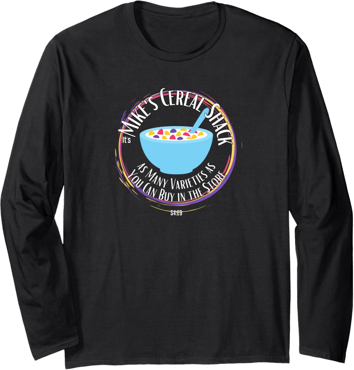 Mike's Cereal Shack, S4 E9, Michael, Office Long Sleeve Apparel | Viral Streetwear Style