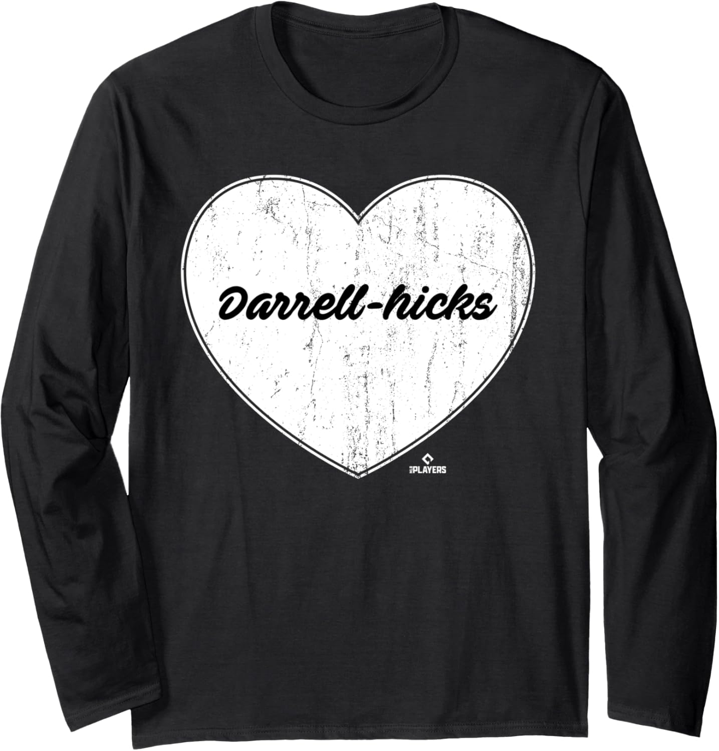 Distressed Heart Michael Darrell-Hicks Prospect Baseball Fan Long Sleeve Apparel | Perfect Gift Idea