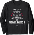 Cat Lovers for Michael Harris II Atlanta Baseball MLBPA Long Sleeve Apparel | Viral Streetwear Style