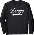 Distressed Script Michael Arroyo Prospect Baseball Fan Gear Long Sleeve Apparel | Viral Streetwear Style