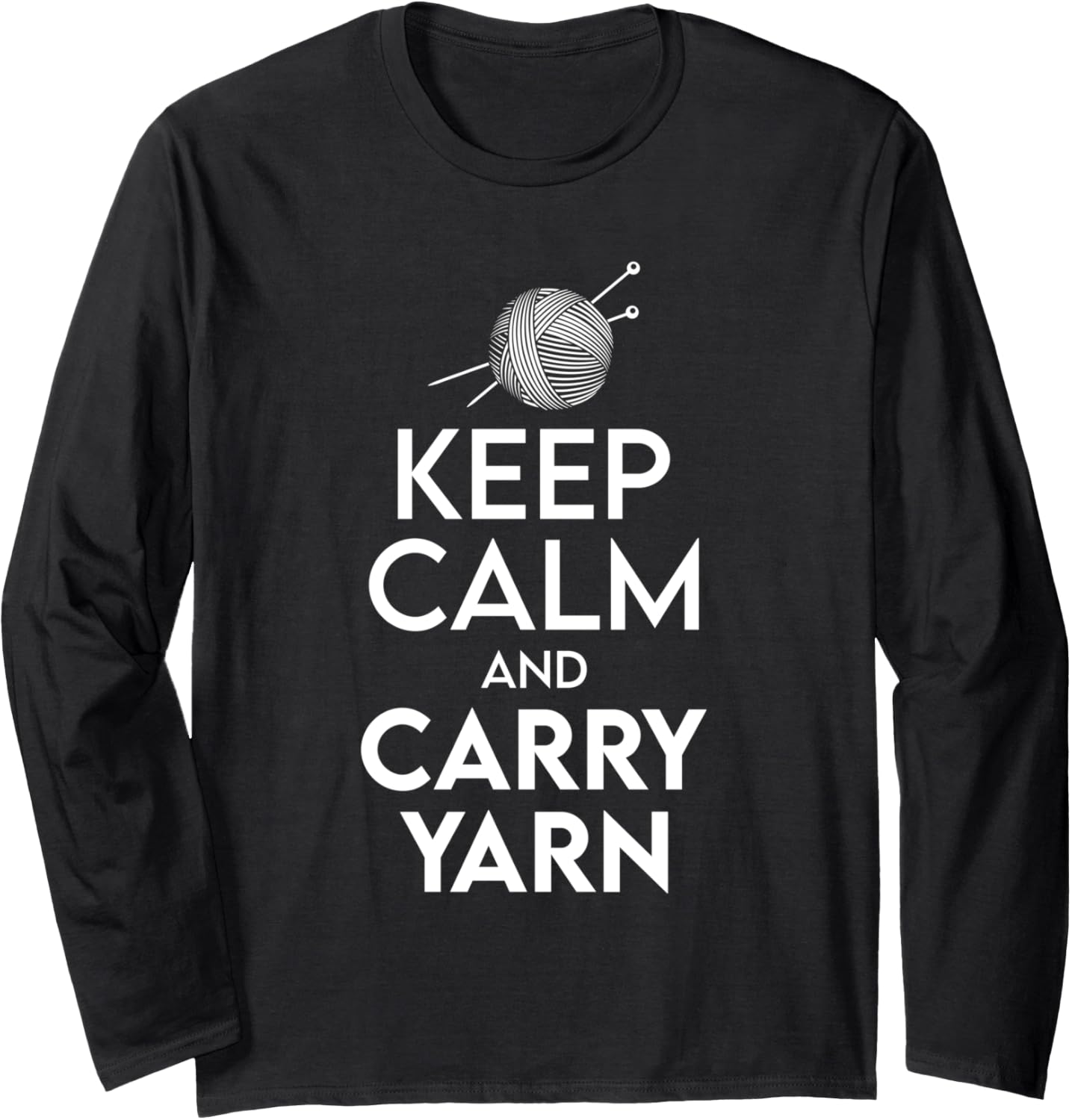 Crochet Keep Calm And Carry Yarn Crocheting Long Sleeve Yarn Supply | Premium Quality | High CTR Title