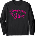 Videographer Diva Videography Filmmaker Gift Long Sleeve Apparel | US Viral Style | Must-Have Style