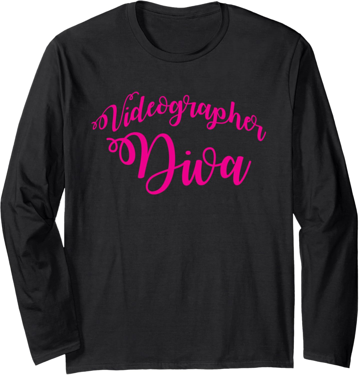 Videographer Diva Videography Filmmaker Gift Long Sleeve Apparel | US Viral Style | Must-Have Style