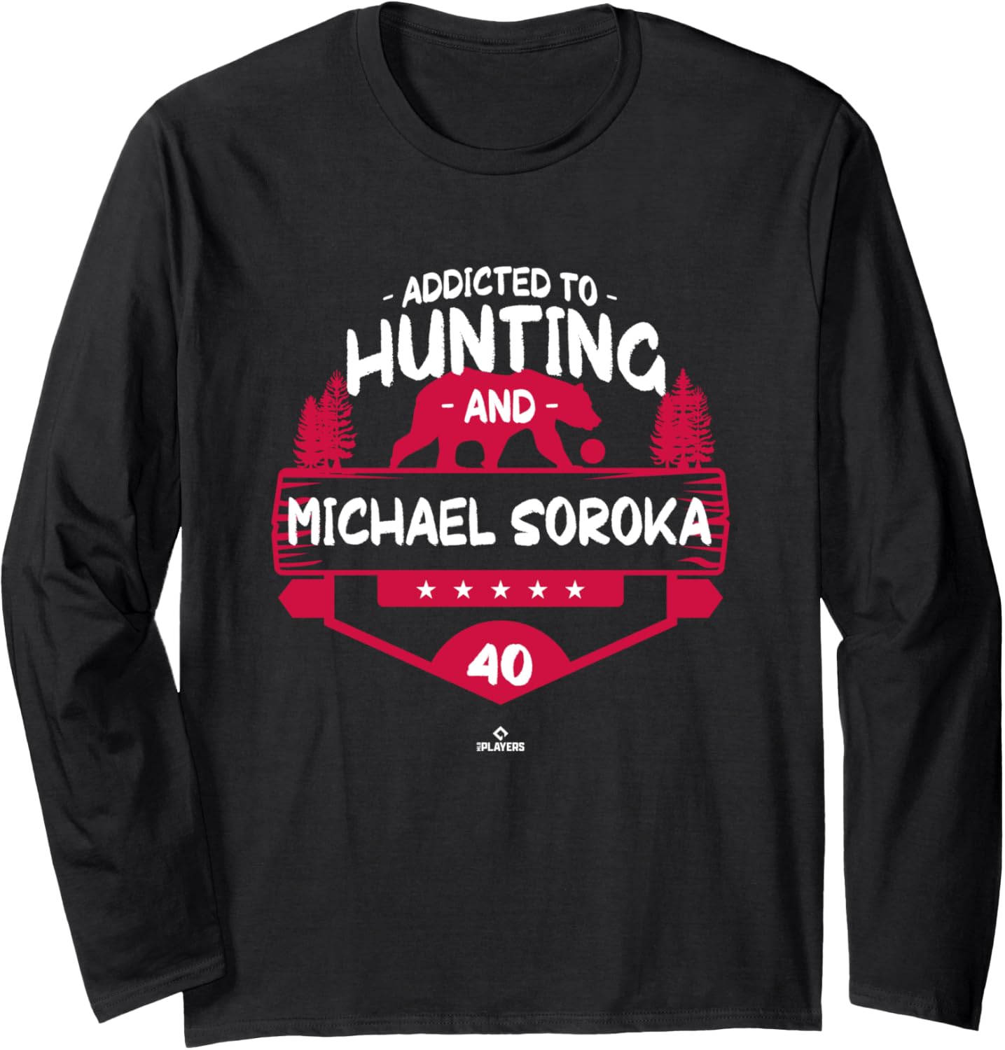 Bear Hunting and Michael Soroka Atlanta MLBPA Long Sleeve Apparel | Viral Streetwear Style