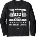 Grandma Crazy for Michael De La Cruz Prospect Baseball Fan Long Sleeve Apparel | Viral Streetwear Style