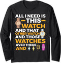 Watch Collector Watch Collecting Wristwatch Watchmaker Long Sleeve Apparel | Trending 2025 | Comfort Daily Wear