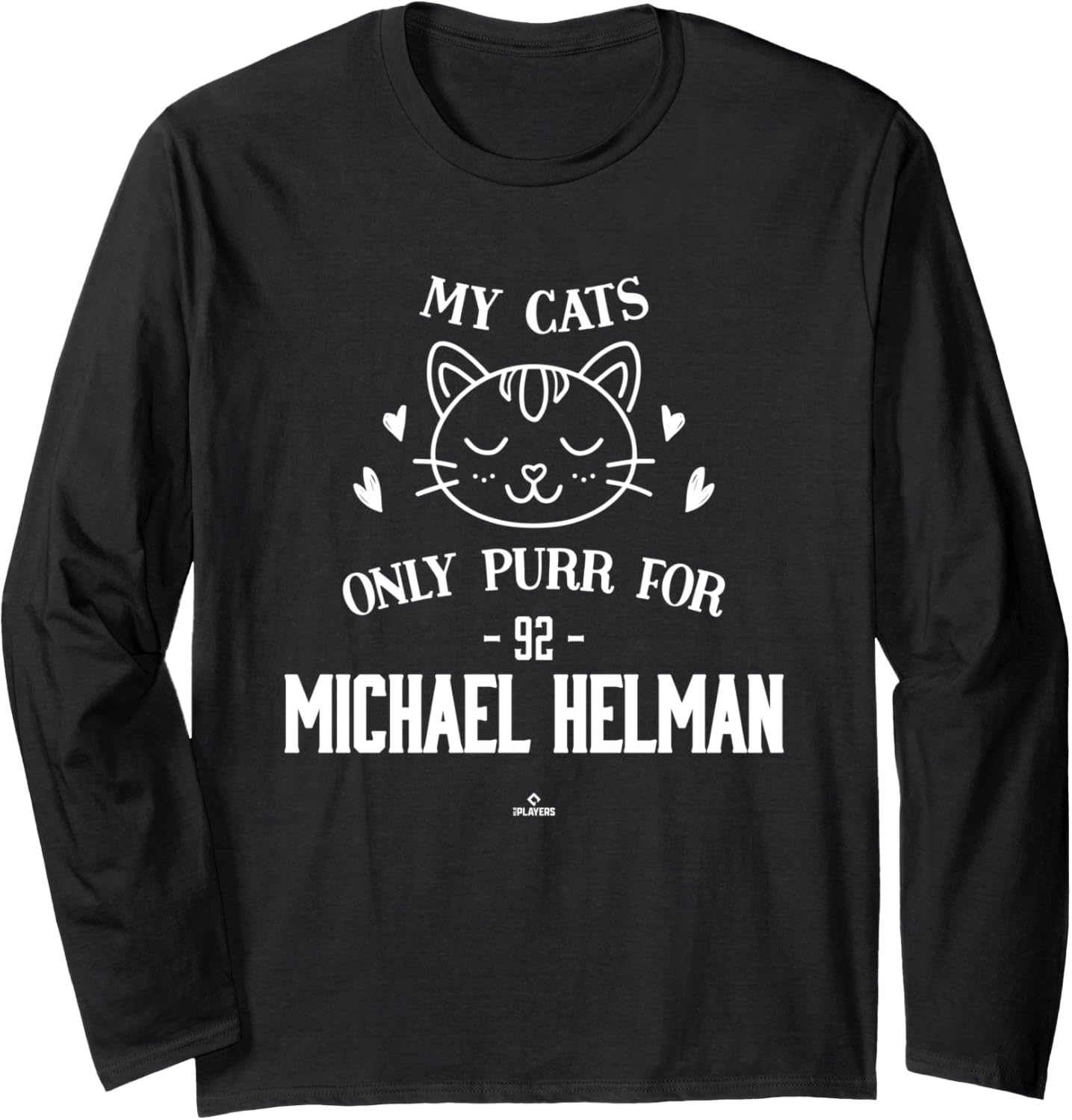 Cat Lovers for Michael Helman Minnesota Baseball MLBPA Long Sleeve Apparel | US Best Seller