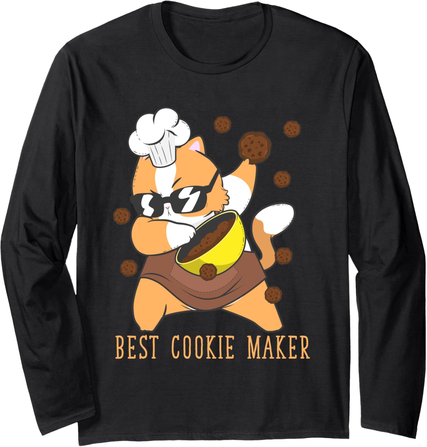 Best Cookie Maker Baking Hobby Long Sleeve Apparel | High Search Volume | Aesthetic Fit