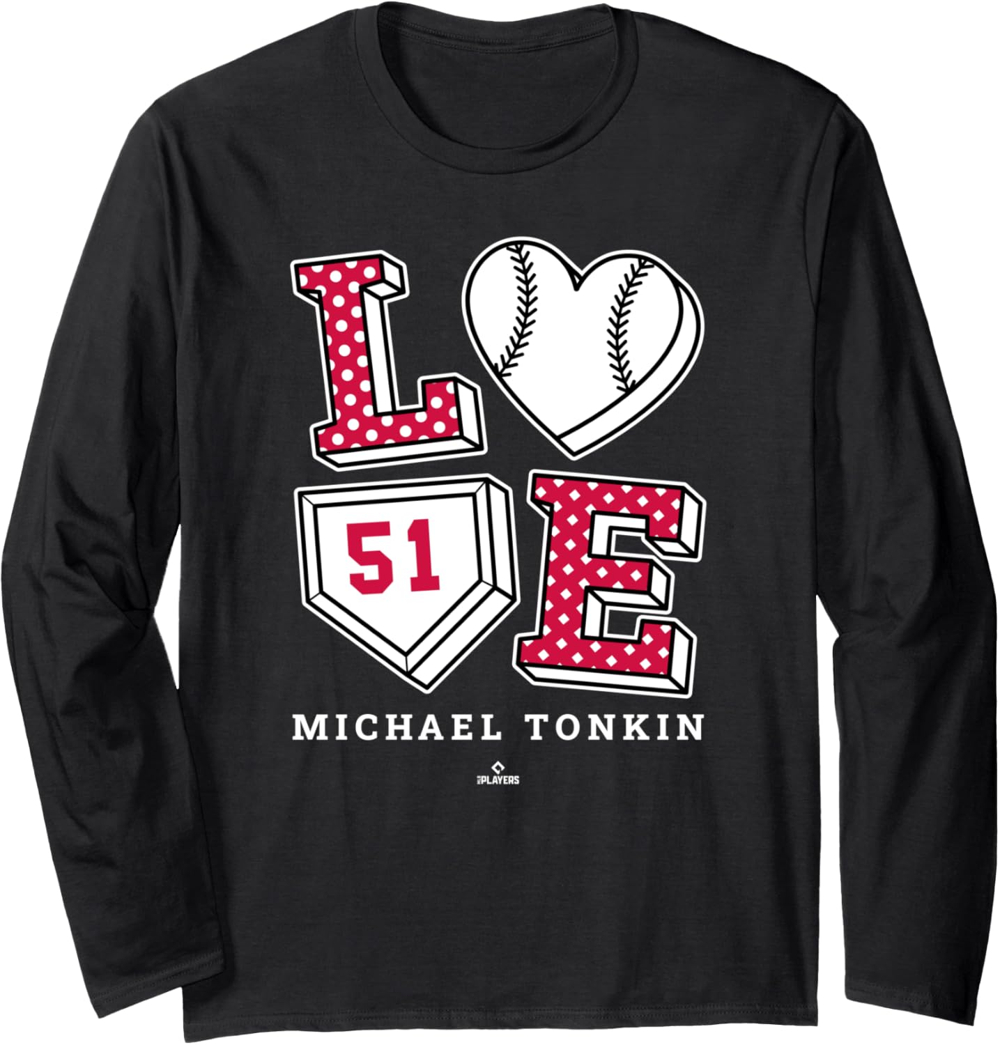 Love Michael Tonkin Atlanta MLBPA Long Sleeve Apparel | Everyday Casual Wear