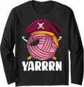 Crocheting Knitting Yarn Lover Yarrrn Long Sleeve Yarn Supply | Premium Quality | Perfect for Crafters
