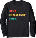 Filmmaker Profession Retro Best Filmmaker Ever Long Sleeve Apparel | Premium Quality | Perfect Gift Idea