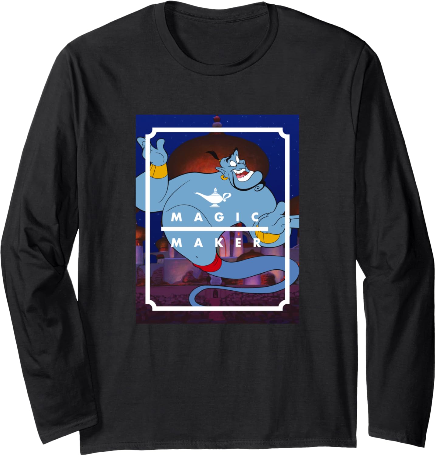 Disney Aladdin Genie Magic Maker Long Sleeve Apparel | Best Seller Pick | Comfort Daily Wear