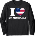 I love St. Michaels I heart St. Michaels Long Sleeve Apparel | US Best Seller