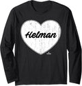 Distressed Heart Michael Helman Prospect Baseball Fan Gear Long Sleeve Apparel | Viral Streetwear Style