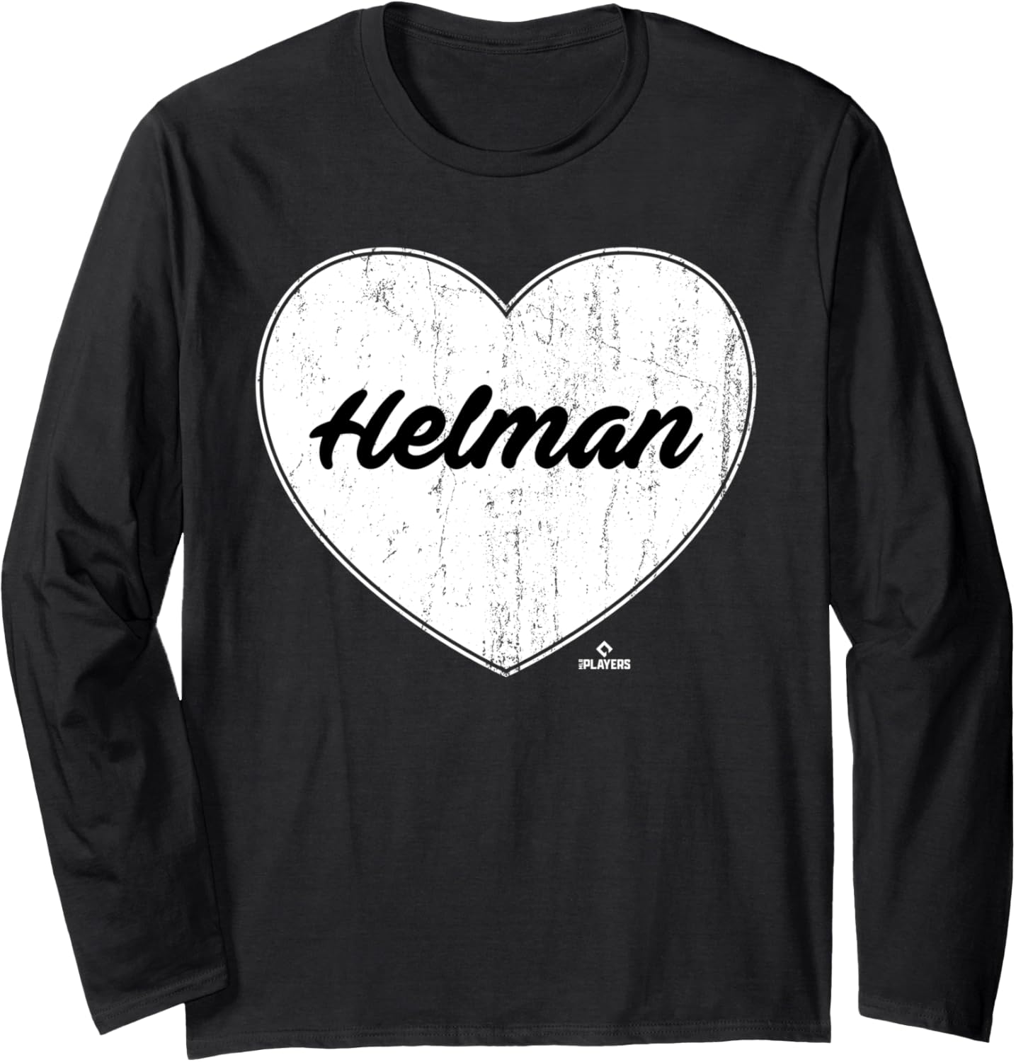 Distressed Heart Michael Helman Prospect Baseball Fan Gear Long Sleeve Apparel | Viral Streetwear Style