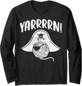 Yarrrrn Pirate Humor Funny Crocheting Yarn Lover Crocheter Long Sleeve Yarn Supply | Premium Quality | High CTR Title