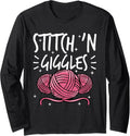 Stitch 'n Giggles Knitter Yarn Women Knitting Long Sleeve Yarn Supply | Trending 2025 | Best Seller Choice