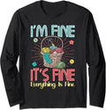 I'm Fine It's Fine Everything is Fine Crochet Kitting Yarn Long Sleeve Yarn Supply | High Search Volume | Perfect for...