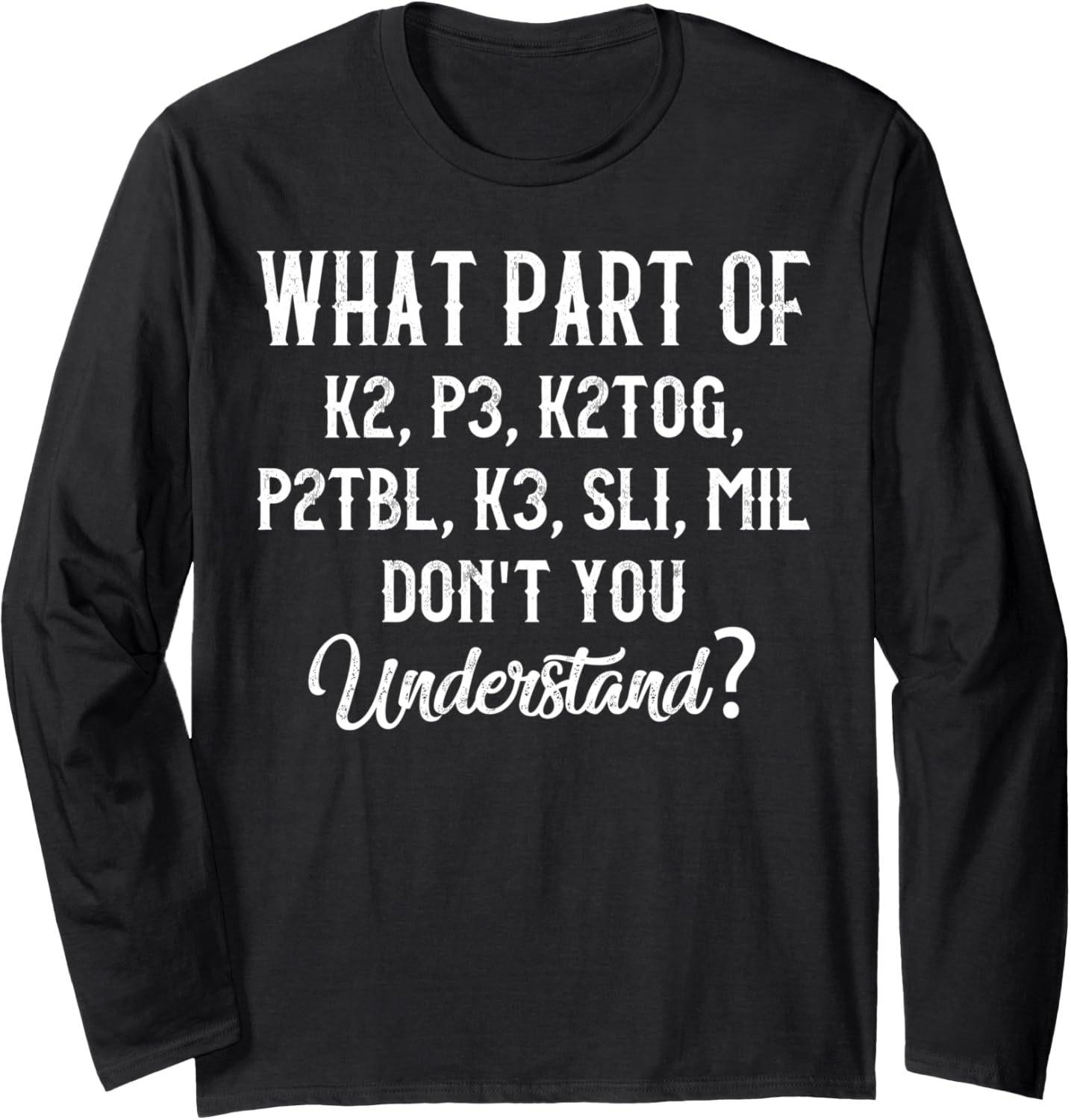 Knitting Knit Yarn Lovers Understand Saying Long Sleeve Yarn Supply | Trending 2025 | Perfect for Crafters