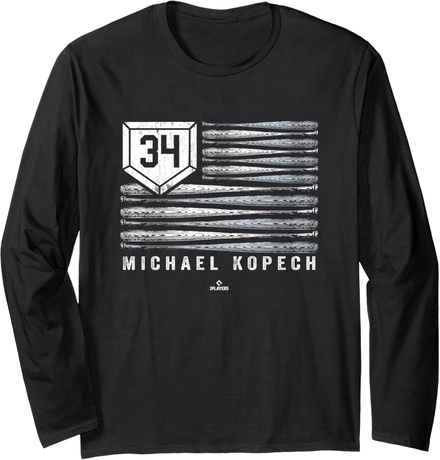 Vintage US Flag Baseball Stripes Michael Kopech Chicago Long Sleeve Apparel | Viral Streetwear Style